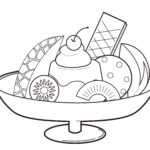 デザート 大人のぬり絵